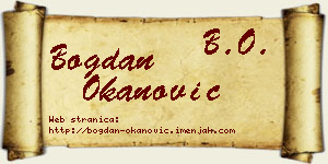 Bogdan Okanović vizit kartica